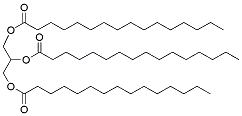Molecular structure of the compound: 1,2-Dipalmitoyl-3-Pentadecanoyl-rac-glycerol