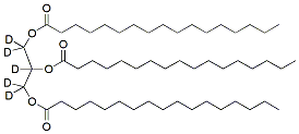 Molecular structure of the compound: 1,2,3-Triheptadecanoyl Glycerol-d5