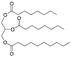 Molecular structure of the compound: 1,2-Dioctanoyl-3-Decanoyl-rac-glycerol (a solution in chloroform)
