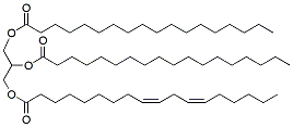 Molecular structure of the compound: 1,2-Distearoyl-3-Linoleoyl-rac-glycerol