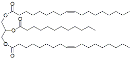 Molecular structure of the compound: 1,3-Dioleoyl-2-Lauroyl Glycerol
