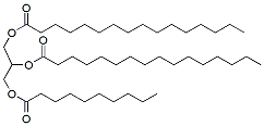 Molecular structure of the compound: 1,2-Dipalmitoyl-3-Decanoyl-rac-glycerol