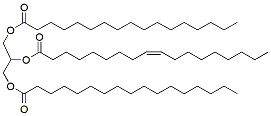 Molecular structure of the compound: 1,3-Diheptadecanoyl-2-Oleoyl Glycerol