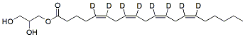 Molecular structure of the compound: 1-Arachidonoyl-d8-rac-glycerol (a solution in acetonitrile)