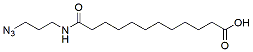 Molecular structure of the compound: 11-(3-azidopropylcarbamoyl)undecanoic acid