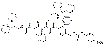 Molecular structure of the compound: Fmoc-Phe-Lys(Trt)-PAB-PNP