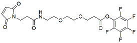 Molecular structure of the compound: MAL-di-EG-OPFP