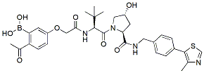 Molecular structure of the compound: (S,R,S)-AHPC-2-oxoethoxy-phenyl boronic acid