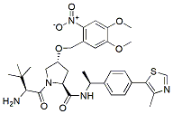 Molecular structure of the compound: (S,R,S)-AHPC-4,5-dimethoxy-2-nitrobenzyl