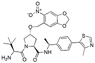 Molecular structure of the compound: (S,R,S)-AHPC-nitrobenzodioxole