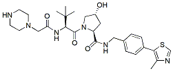 Molecular structure of the compound: (S,R,S)-AHPC-piperazine