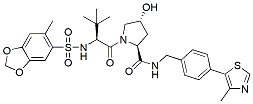 Molecular structure of the compound: (S,R,S)-AHPC-methylbenzodioxole sulfonamide