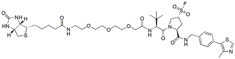 Molecular structure of the compound: (S,R,S)-AHPC-fluorosulfonyl-PEG3-Biotin