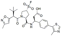 Molecular structure of the compound: (S,R,S)-AHPC-fluorosulfonyl-propanoic acid-methylisoxazol