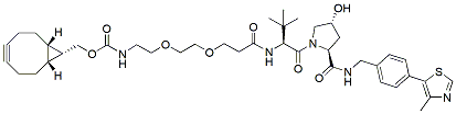 Molecular structure of the compound: (S,R,S)-AHPC-PEG2-endo-BCN