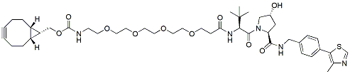 Molecular structure of the compound: (S,R,S)-AHPC-PEG4-endo-BCN