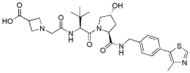 Molecular structure of the compound: (S,R,S)-AHPC-azetidine-3-carboxylic acid
