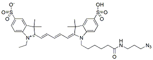 Molecular structure of the compound: CY5-N3 (Sulfo-Cyanine5-azide)