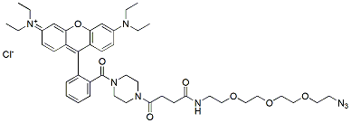 Molecular structure of the compound: Rhodamine-N3 chloride