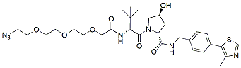 Molecular structure of the compound: (S,R,S)-AHPC-PEG3-N3
