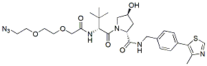 Molecular structure of the compound: (S,R,S)-AHPC-PEG2-N3