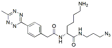 Molecular structure of the compound: Azido-methyltetrazine di-arm linker
