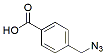 Molecular structure of the compound: 4-(Azidomethyl)benzoic acid