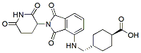 Molecular structure of the compound: Pomalidomide-C1-cyclohexanecarboxylic acid