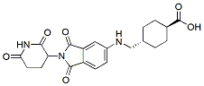 Molecular structure of the compound: Pomalidomide-5-C1-cyclohexanecarboxylic acid