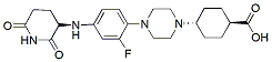 Molecular structure of the compound: (1S,4r)-4-(4-(4-(((S)-2,6-dioxopiperidin-3-yl)amino)-2-fluorophenyl)piperazin-1-yl)cyclohexane-1-carboxylic acid