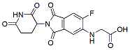 Molecular structure of the compound: (2-(2,6-dioxopiperidin-3-yl)-6-fluoro-1,3-dioxoisoindolin-5-yl)glycine