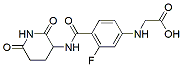 Molecular structure of the compound: (4-((2,6-dioxopiperidin-3-yl)carbamoyl)-3-fluorophenyl)glycine