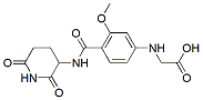 Molecular structure of the compound: (4-((2,6-dioxopiperidin-3-yl)carbamoyl)-3-methoxyphenyl)glycine