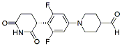 Molecular structure of the compound: (R)-1-(4-(2,6-dioxopiperidin-3-yl)-3,5-difluorophenyl)piperidine-4-carbaldehyde