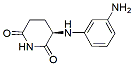 Molecular structure of the compound: (R)-3-((3-aminophenyl)amino)piperidine-2,6-dione