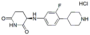 Molecular structure of the compound: (R)-3-((3-fluoro-4-(piperidin-4-yl)phenyl)amino)piperidine-2,6-dione hydrochloride