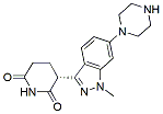 Molecular structure of the compound: (R)-3-(1-methyl-6-(piperazin-1-yl)-1H-indazol-3-yl)piperidine-2,6-dione