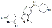 Molecular structure of the compound: (R)-3-(1-methyl-6-(piperidin-4-ylamino)-1H-indazol-3-yl)piperidine-2,6-dione