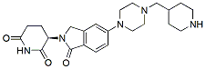 Molecular structure of the compound: (R)-3-(1-oxo-5-(4-((piperidin-4-yl)methyl)piperazin-1-yl)isoindolin-2-yl)piperidine-2,6-dione