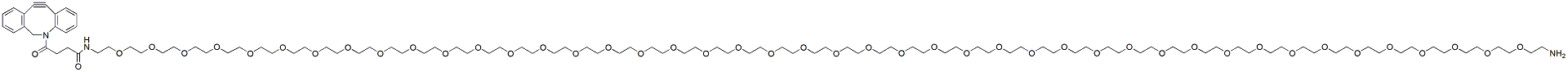 Molecular structure of the compound: DBCO-PEG44-amine