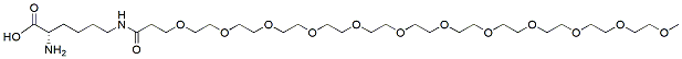 Molecular structure of the compound: Lys-N6-(m-PEG12), HCl salt