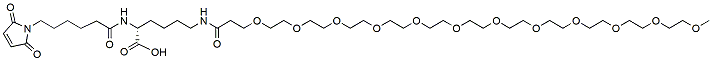 Molecular structure of the compound: N1-(Mal-C6-carbonyl)-N6-(m-PEG12)-Lys