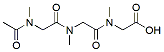 Molecular structure of the compound: Ac-pSar3-OH