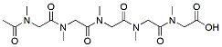 Molecular structure of the compound: Ac-pSar5-OH
