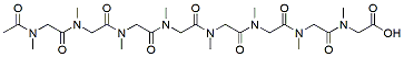 Molecular structure of the compound: Ac-pSar8-OH