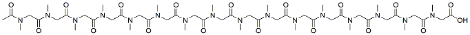 Molecular structure of the compound: Ac-pSar16-OH