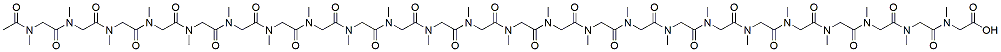 Molecular structure of the compound: Ac-pSar24-OH
