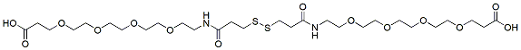 Molecular structure of the compound: Acid-PEG4-amido-SS-amido-PEG4-Acid