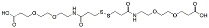 Molecular structure of the compound: Acid-PEG2-amido-SS-amido-PEG2-acid