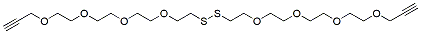 Molecular structure of the compound: Alkyne-PEG4-SS-PEG4-Alkyne